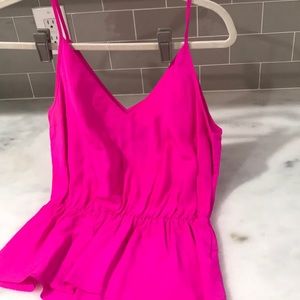 Amanda Uprichard hot pink tank